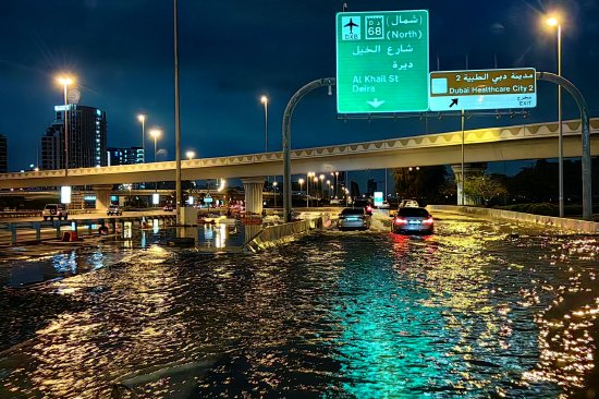 迪拜遭遇創紀錄降雨 城市被淹、航班停飛
